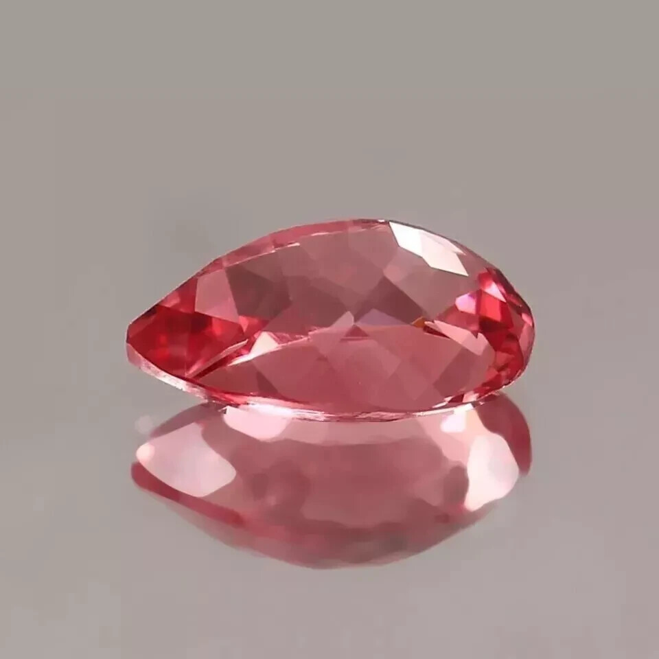 Natural 12+ Ct Pear Cut Padparadscha Sapphire Loose Certified Gemstone