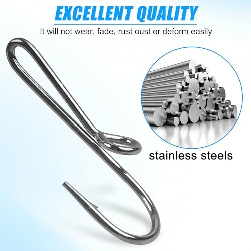 Fishing Hook Hat Pins,/20pcs Pins for Fishing Hat Hook Clip,Tie 10pcs Black