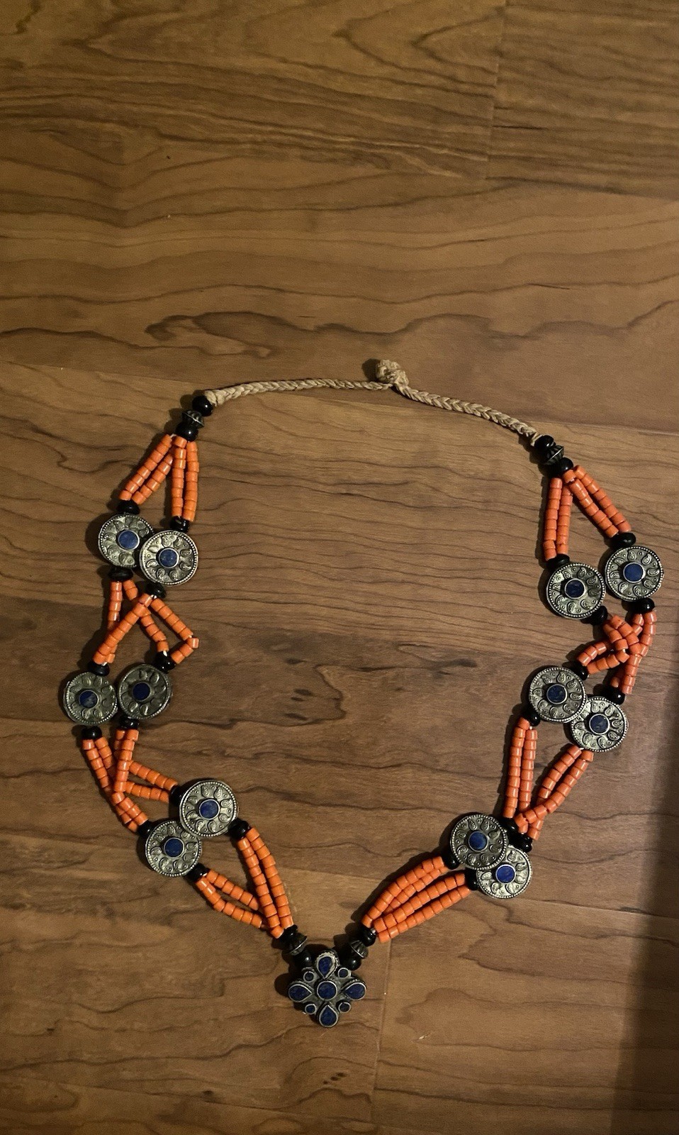 Vintage Rare genuine Tajik wedding necklace from Central Asia