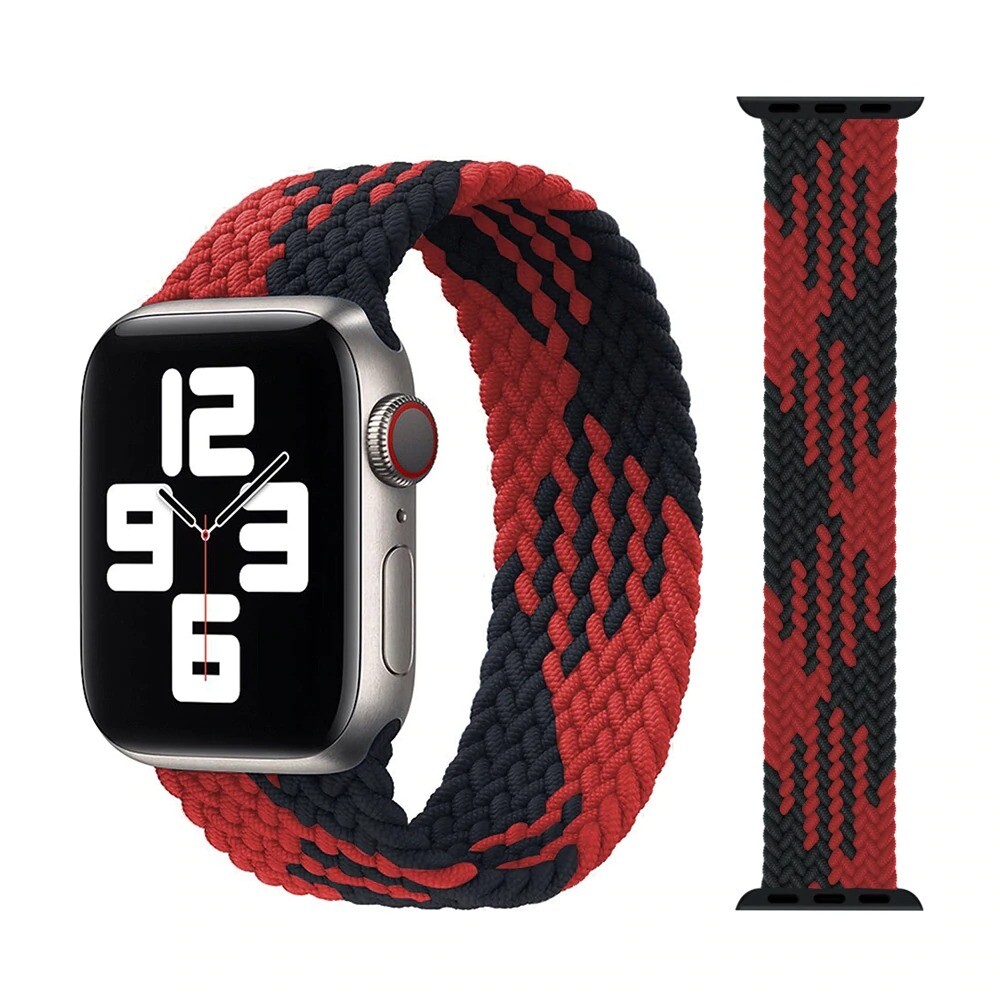 For Apple Iwatch Series 10 9 8 7 6 5 4 3 2 1 SE Nylon Braided Solo Loop Strap US