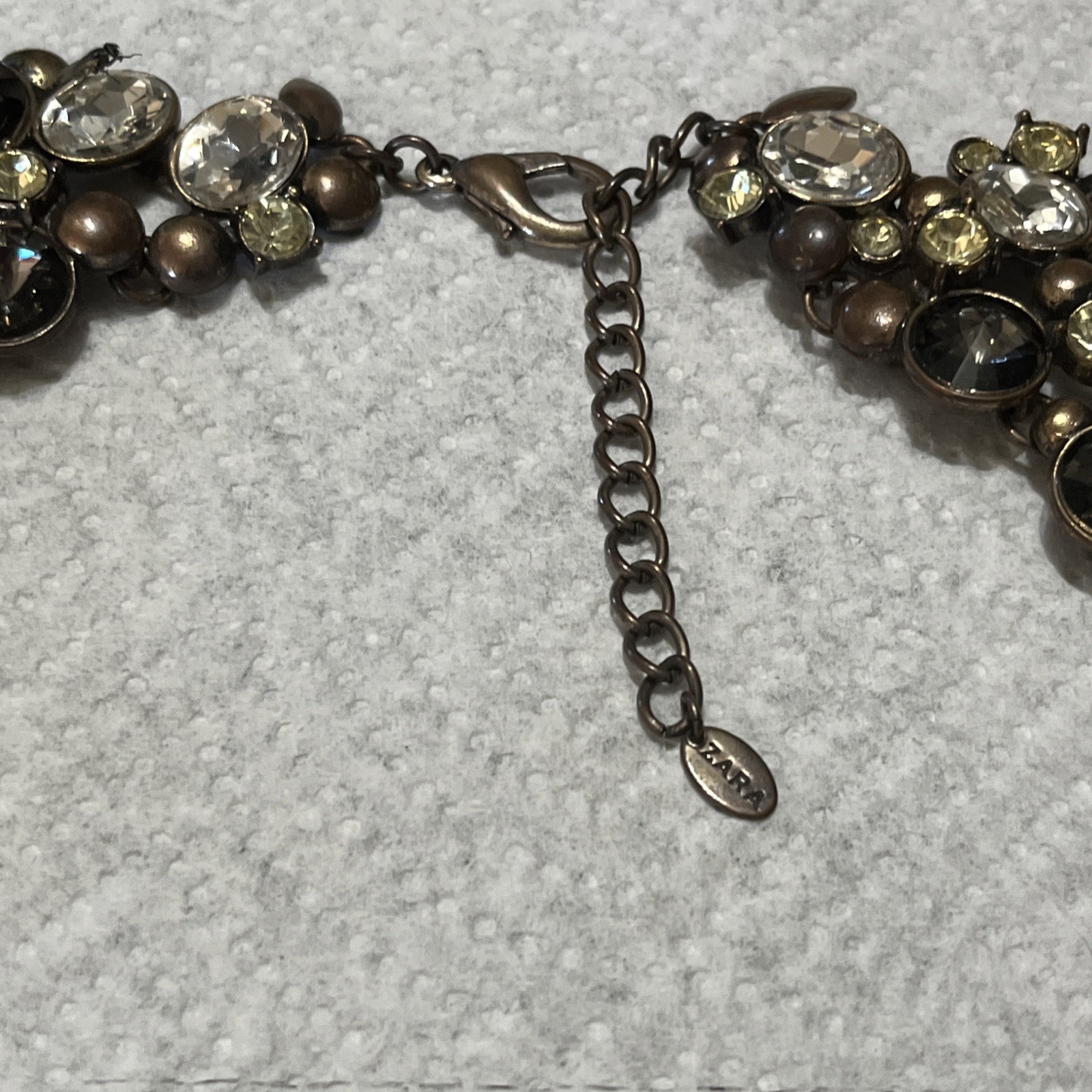 Zara Rhinestone Encrusted Chocker Necklace