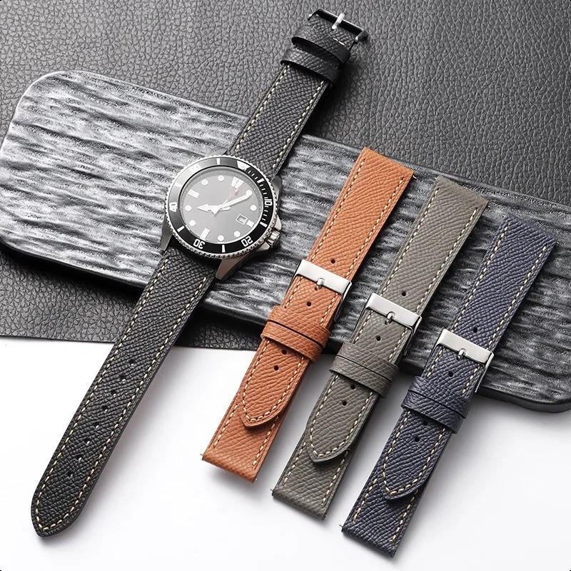 for Seiko Leather Watch Band 18,19,20,22mm Cowhide Leather Watch Strap Vintage