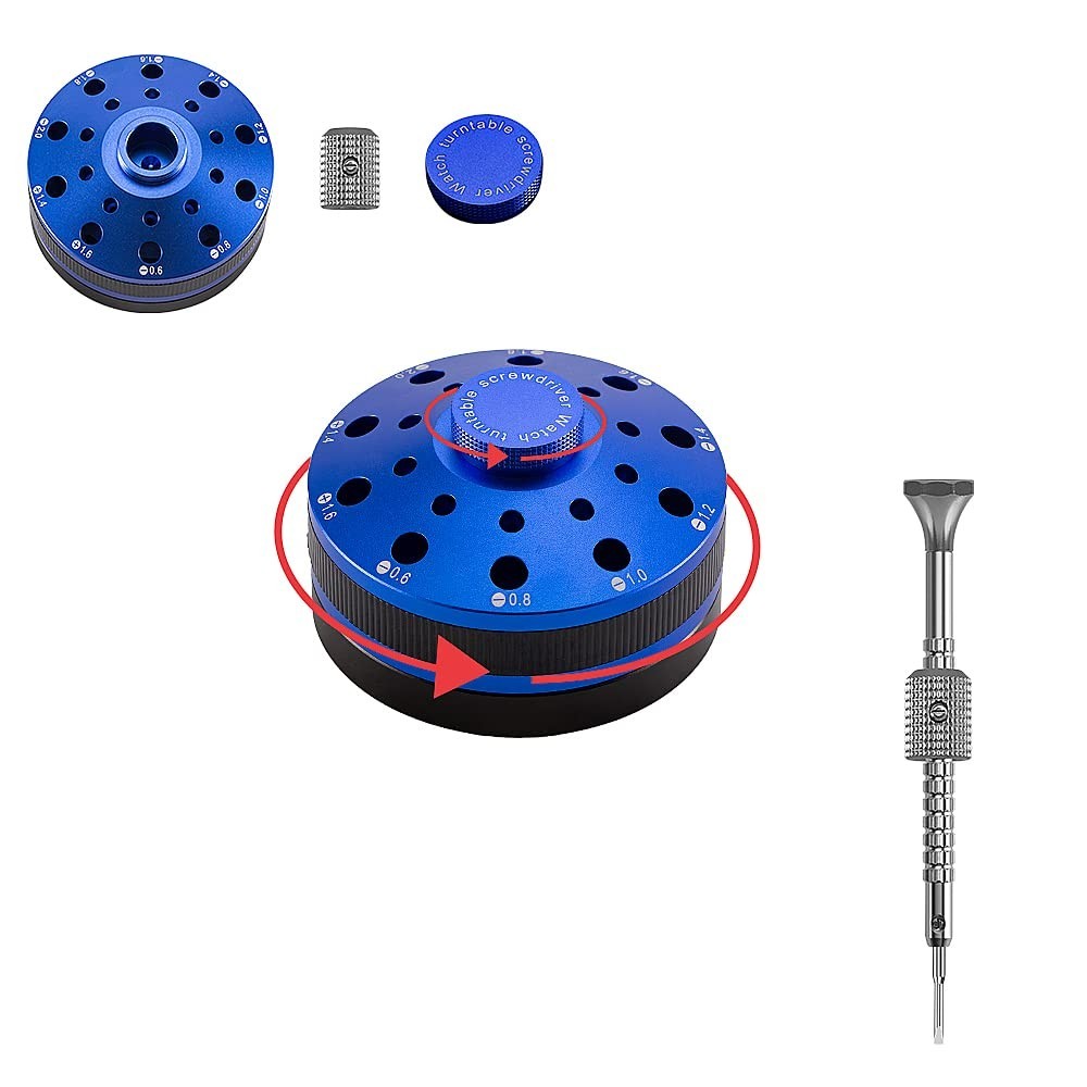 10-Piece Precision Watch Screwdriver Set with Extra Blades for Jewelry & Eyeglas