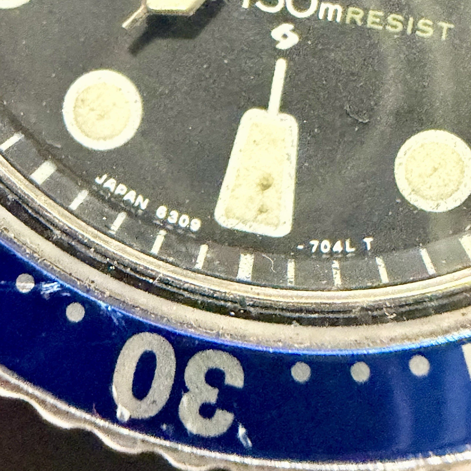 Vintage Seiko Turtle Pepsi 6309-7040 Suwa Automatic Men’s 44mm Diver Watch RUNS