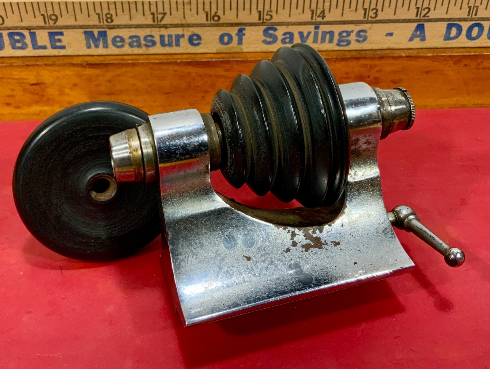 Antique Vintage 8mm Watchmaker Lathe Head Stock And Drawbar