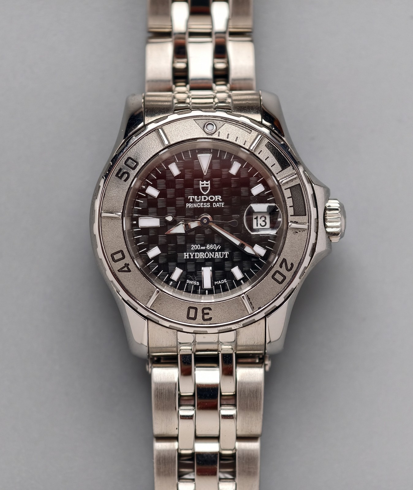 Tudor Black Dial Princess Date Hydronaut 99090P Women’s Watch Automatic 31mm