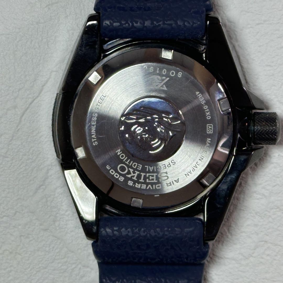 SEIKO Prospex Samurai SBDY025 Automatic Diver 200m Blue Dial Rubber Strap W/Box