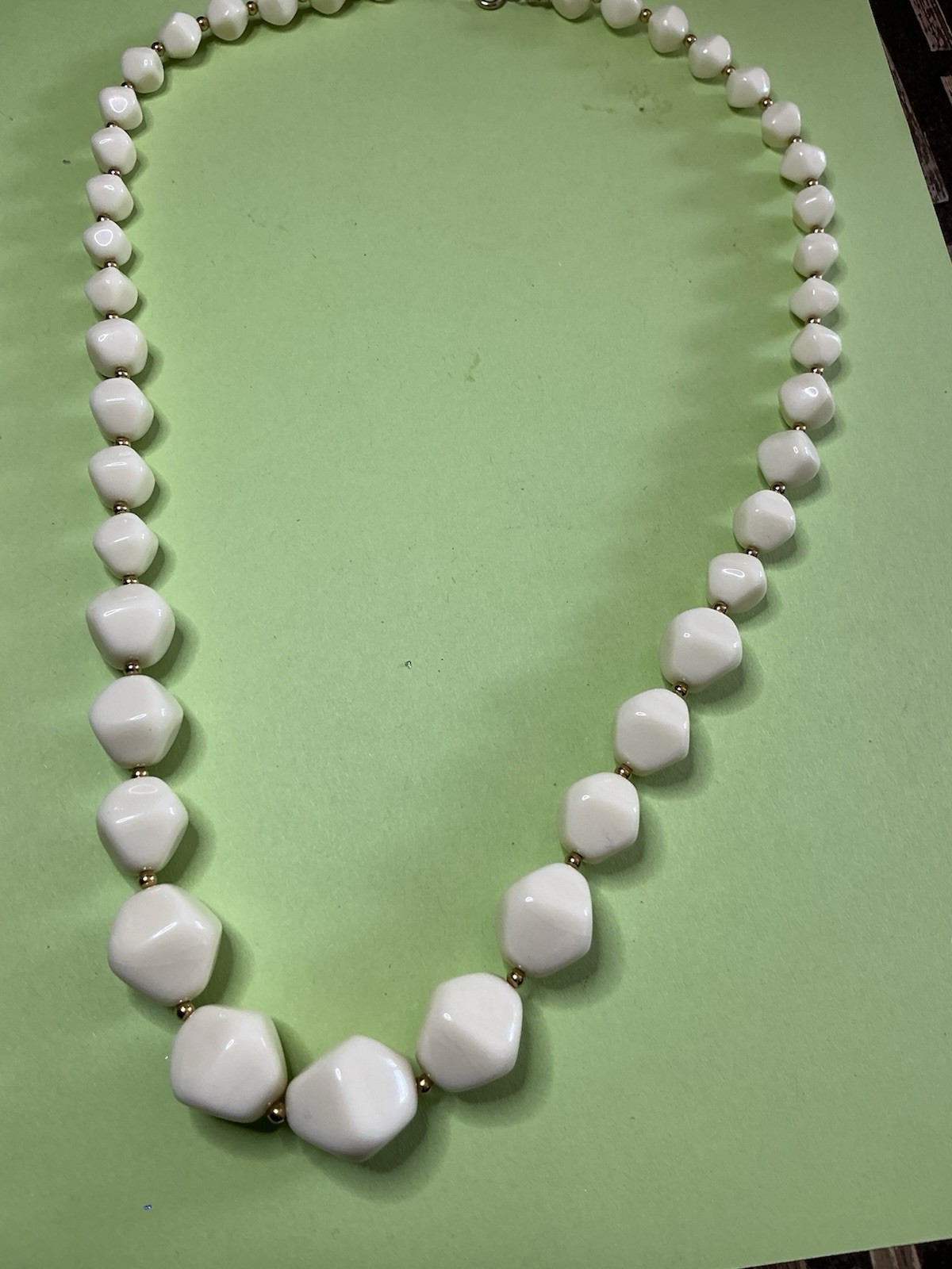 Women’s Mixed Lot 2-Piece Beaded Necklaces, Brown & White Beads