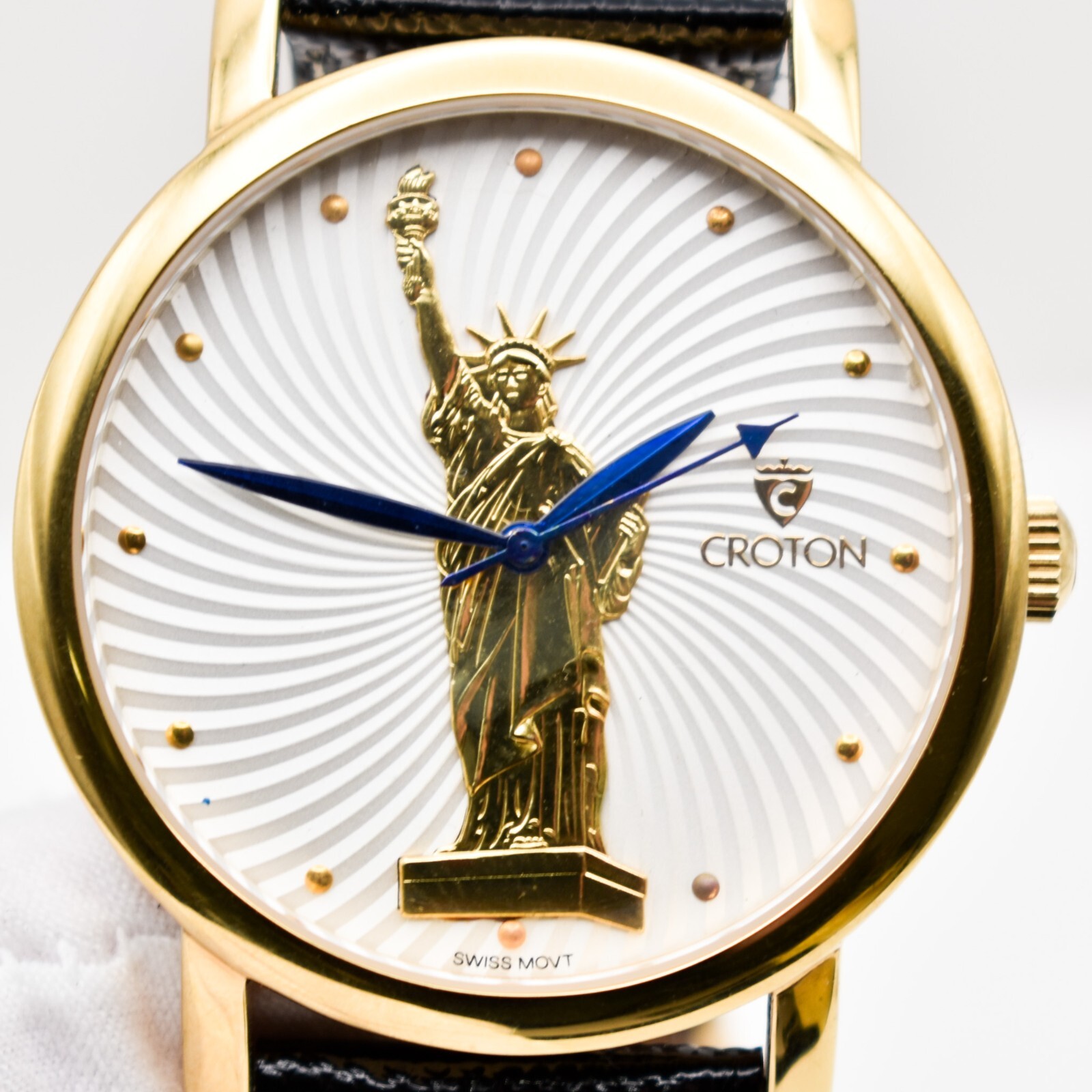 Limited Edition Croton Patriot Series Statue of Liberty 23.5KT Gold Dial Watch