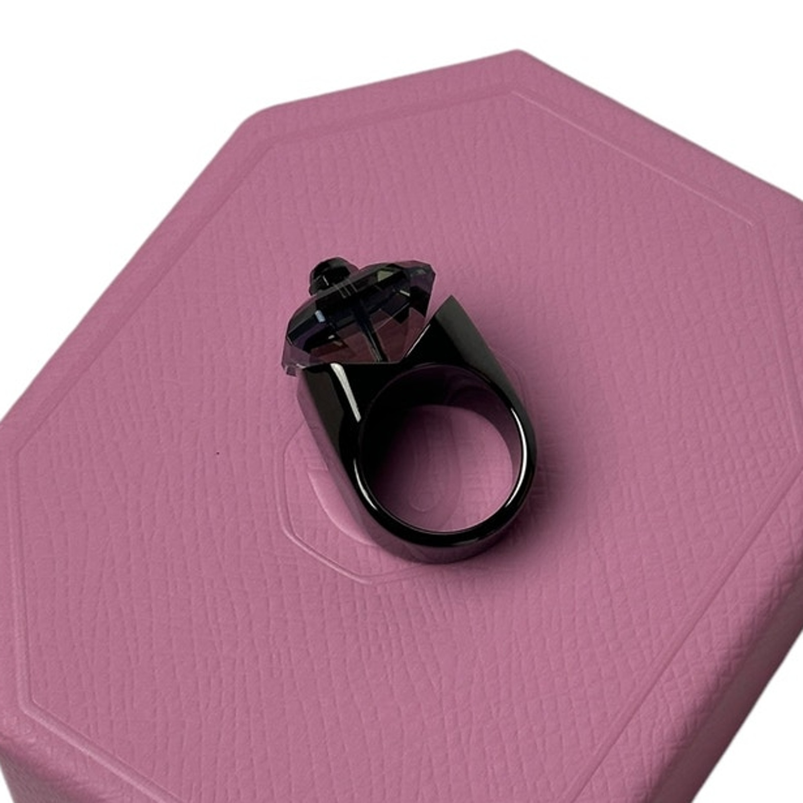 Swarovski Numina cocktail ring Octagon cut, Black, EUR 62 / 9.5 USA