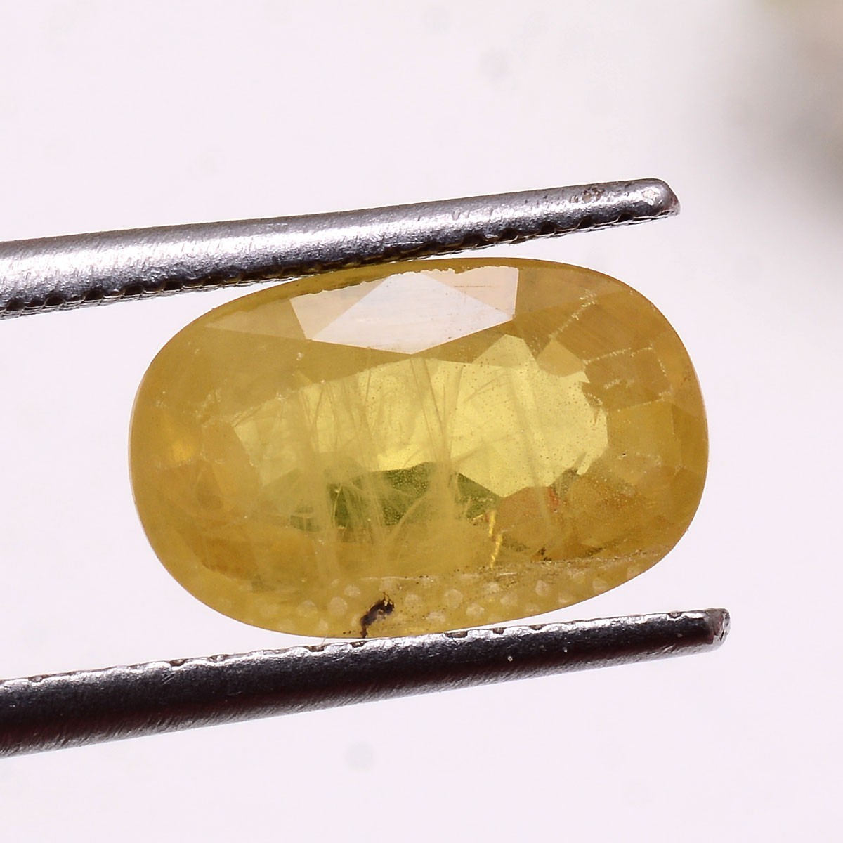 4.13 Ct Natural Yellow Sapphire 11.70mmx7.54mm Oval Cut Certified Loose Gemstone
