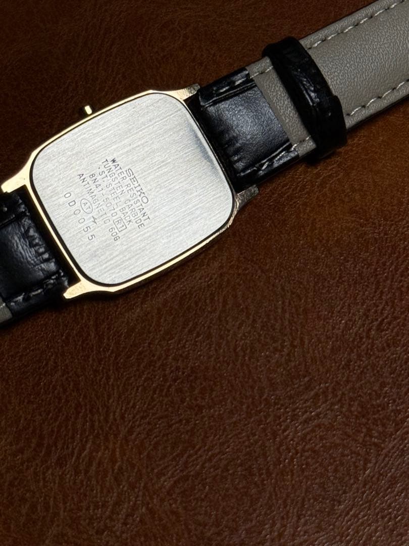 Seiko Dolce 8N41-5070 Rectangular Tungsten Quartz Watch 1990