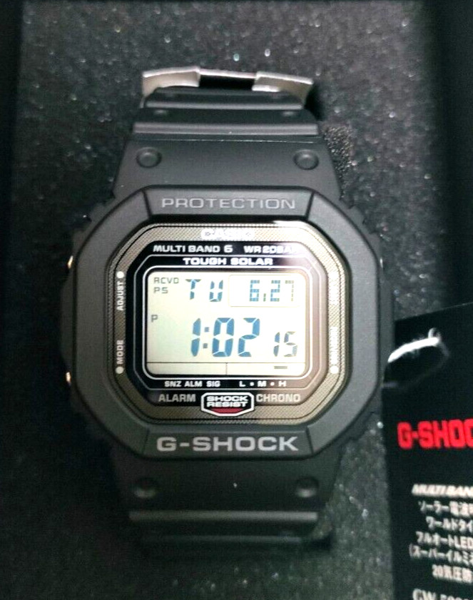 CASIO G-SHOCK GW-5000U-1JF GW-5000 Solar Radio Digital Men Watch Black Japan