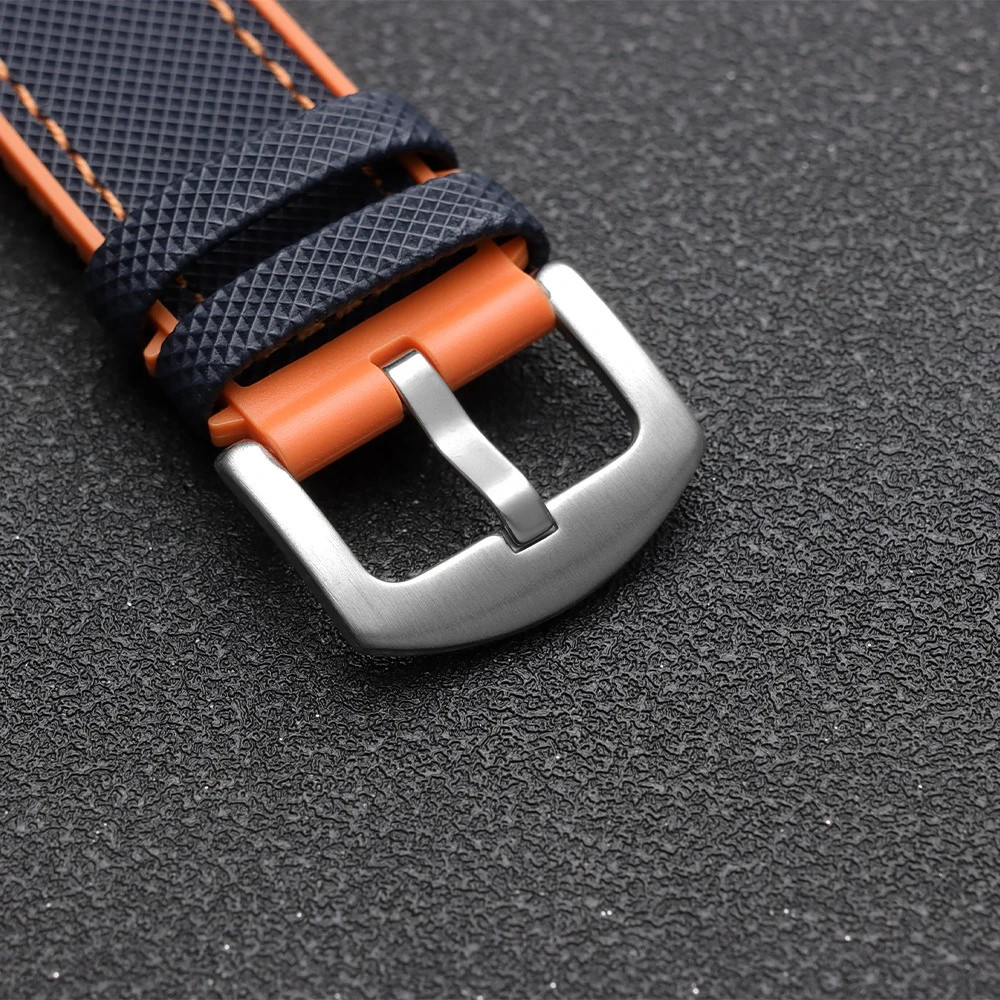Quality Nylon Rubber Sailcloth Watch Strap 18mm 20mm 21mm 22mm Canvas Watch Band
