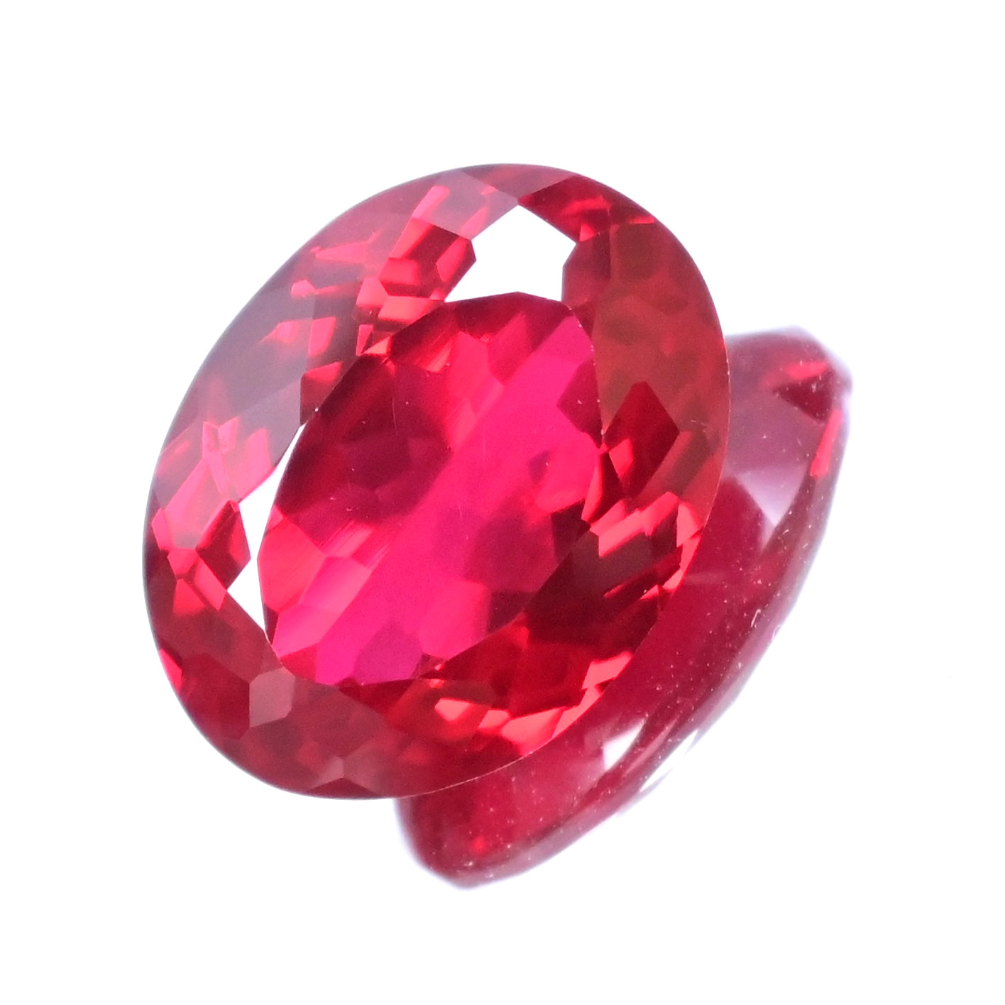 26.75 Ct Natural Mozambique Blood Red Ruby Oval Certified Flawless Gemstone