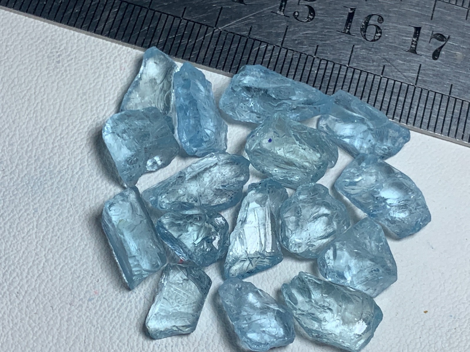 10.60 gram Gorgeous Nice Color Aquamarine lot from Mozambique