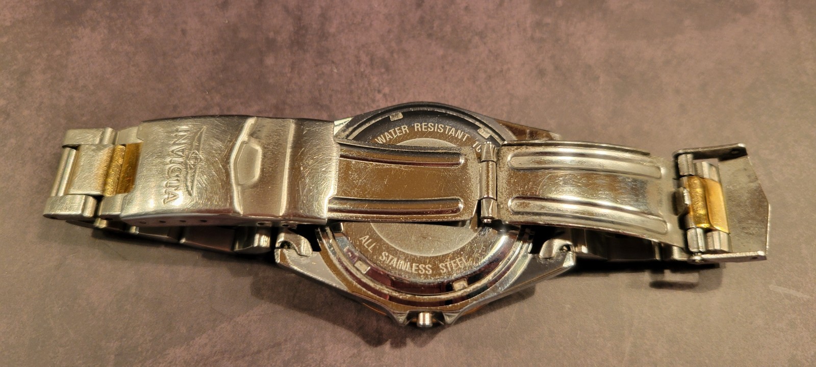 Invicta Pro Divers Watch Links Parts or Repair Two-tone w/ new case box