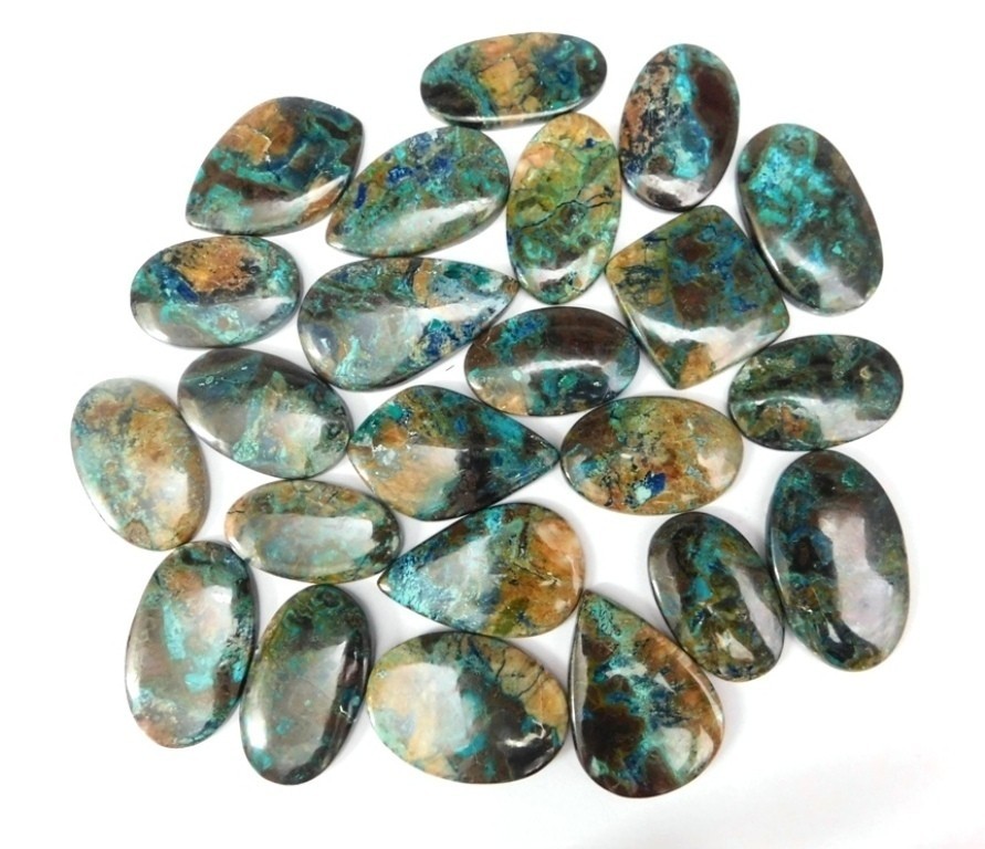 Beautiful Shattuckite Cabochon Gemstone For Making Jewelry Wholesale Lot 71584