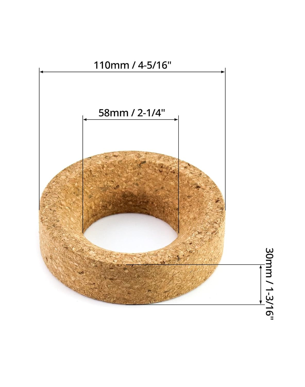 Lab Flask Support Cork Stand 4Pcs 110mm Holder for 250-2000mL Round Flasks