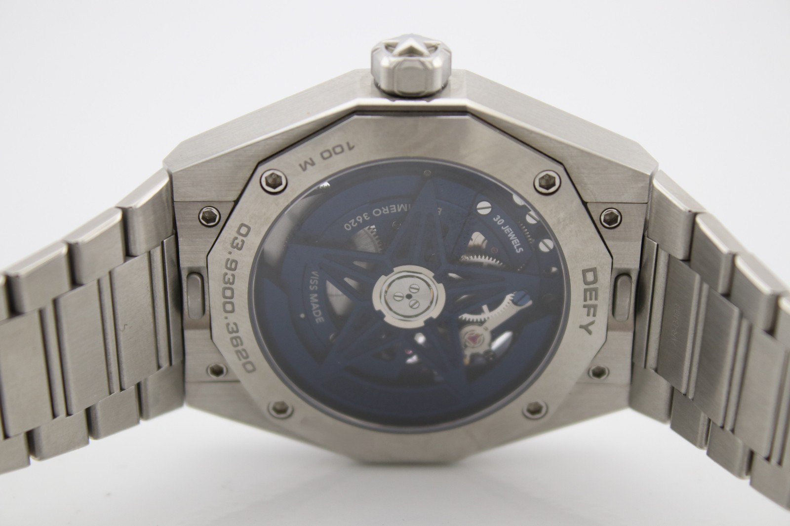 Zenith 2023 Defy Skyline Skeleton Blue Dial Steel 41mm Watch 03.9300.3620