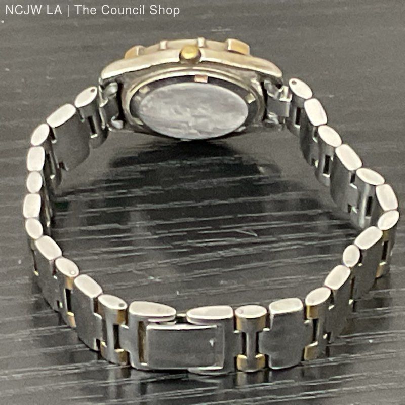 JACQUES EDHO Paris Women’s Gold Plated Two Tone Watch