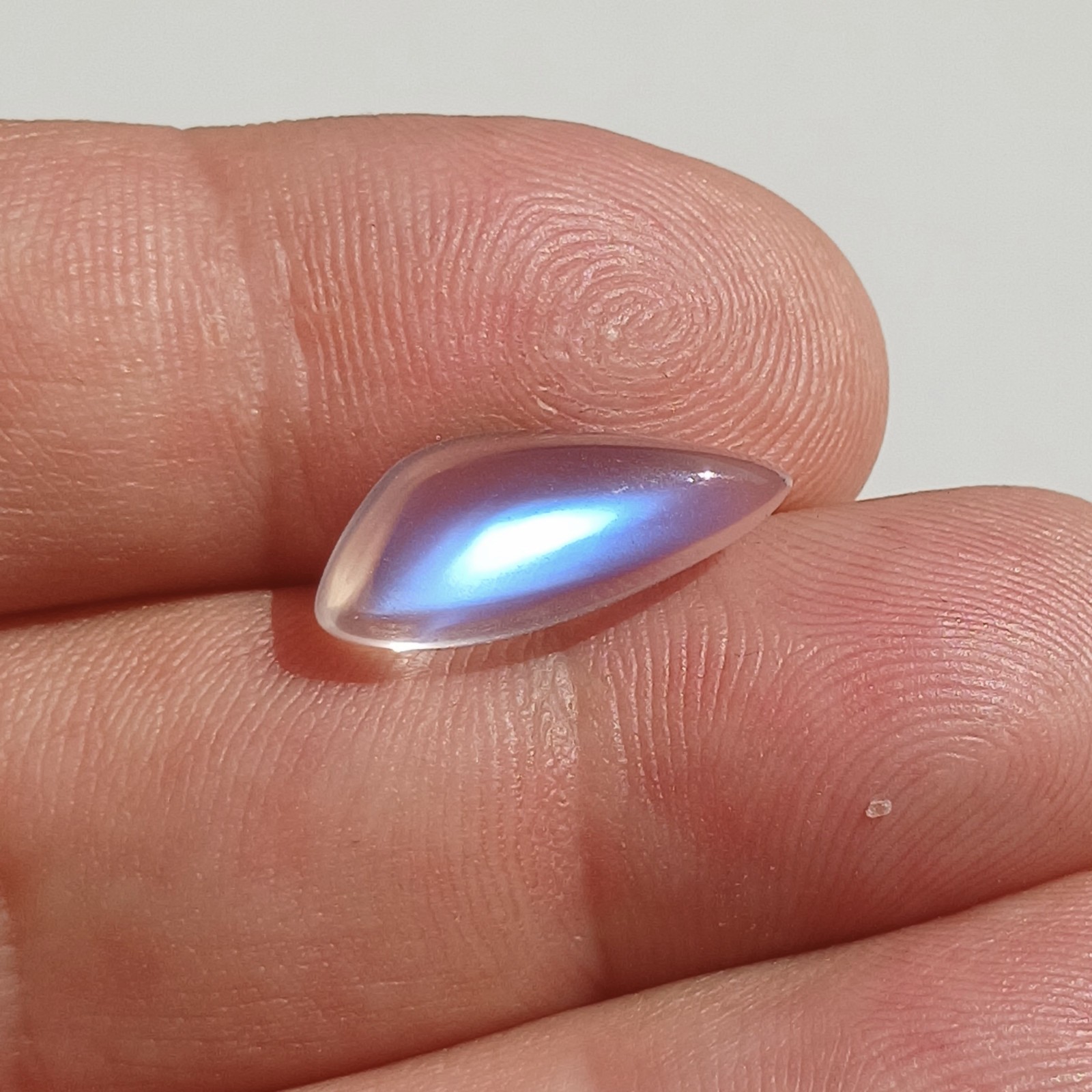 Loose Moonstone, Unique Designer Cabochon, 5.4 CT – 17.4 mm x 7.3 mm x 6.2 mm