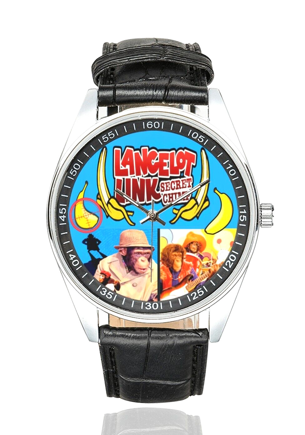LANCELOT LINK Secret Chimp Wristwatch James Bond Style New with Box