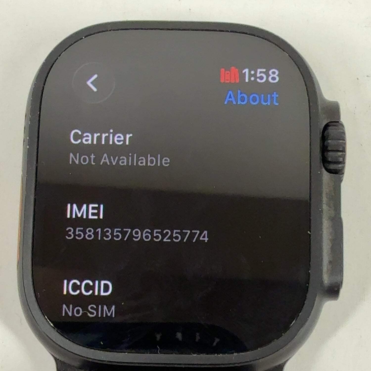 Unlocked Apple Watch Ultra 3 49MM Black Titanium Charcoal Trail Loop MF1H4LW/A