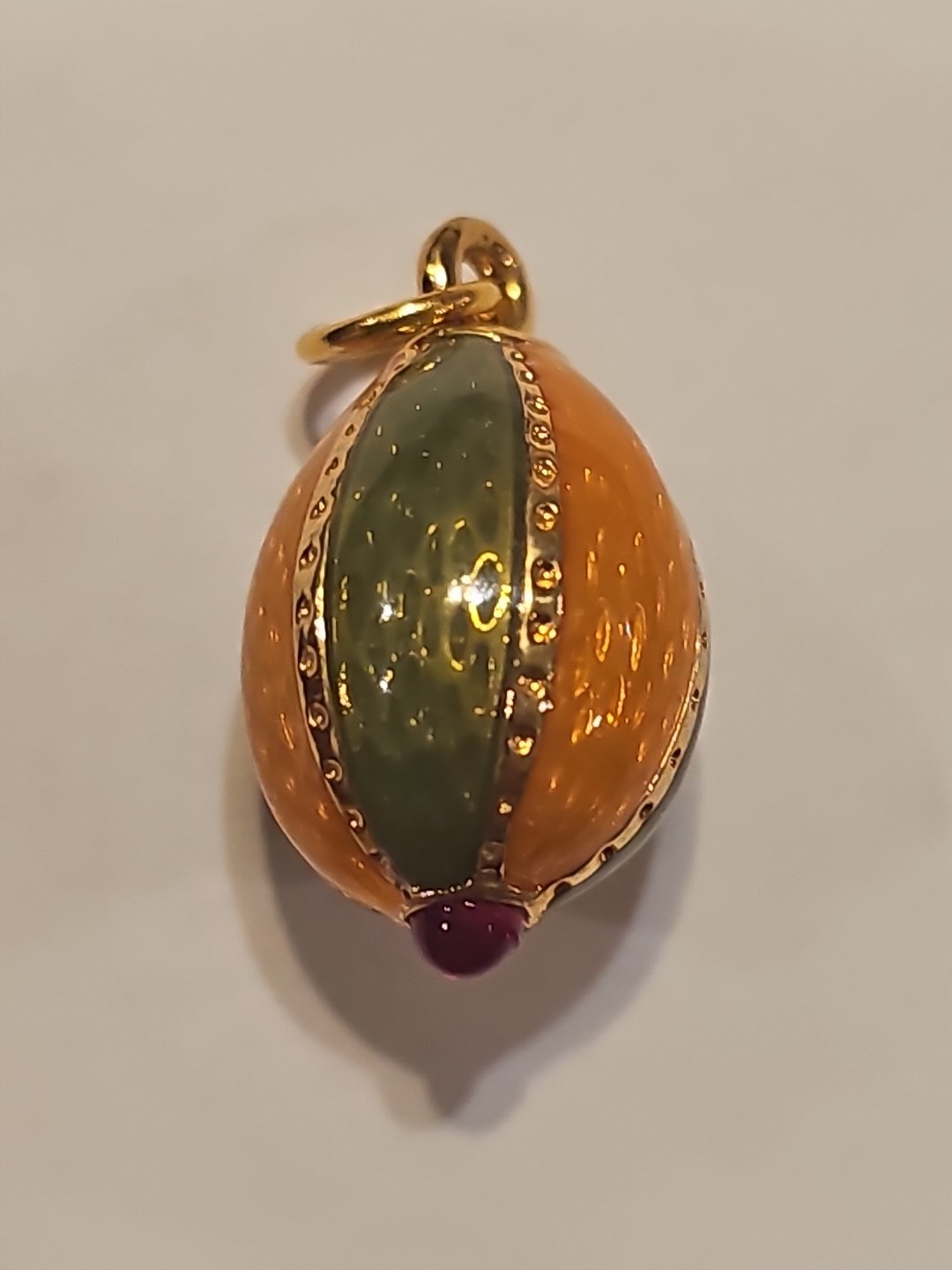 LOT OF 6 JOAN RIVERS ENAMEL FABERGE EGG STYLE CHARMS