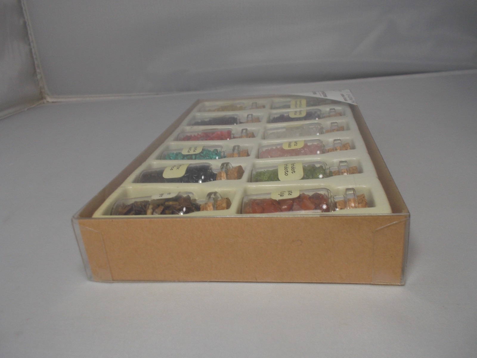 12 0.2 oz (7ml) Gemstone Bottles Bead-Landing New Old Stock Crafts Free S&H