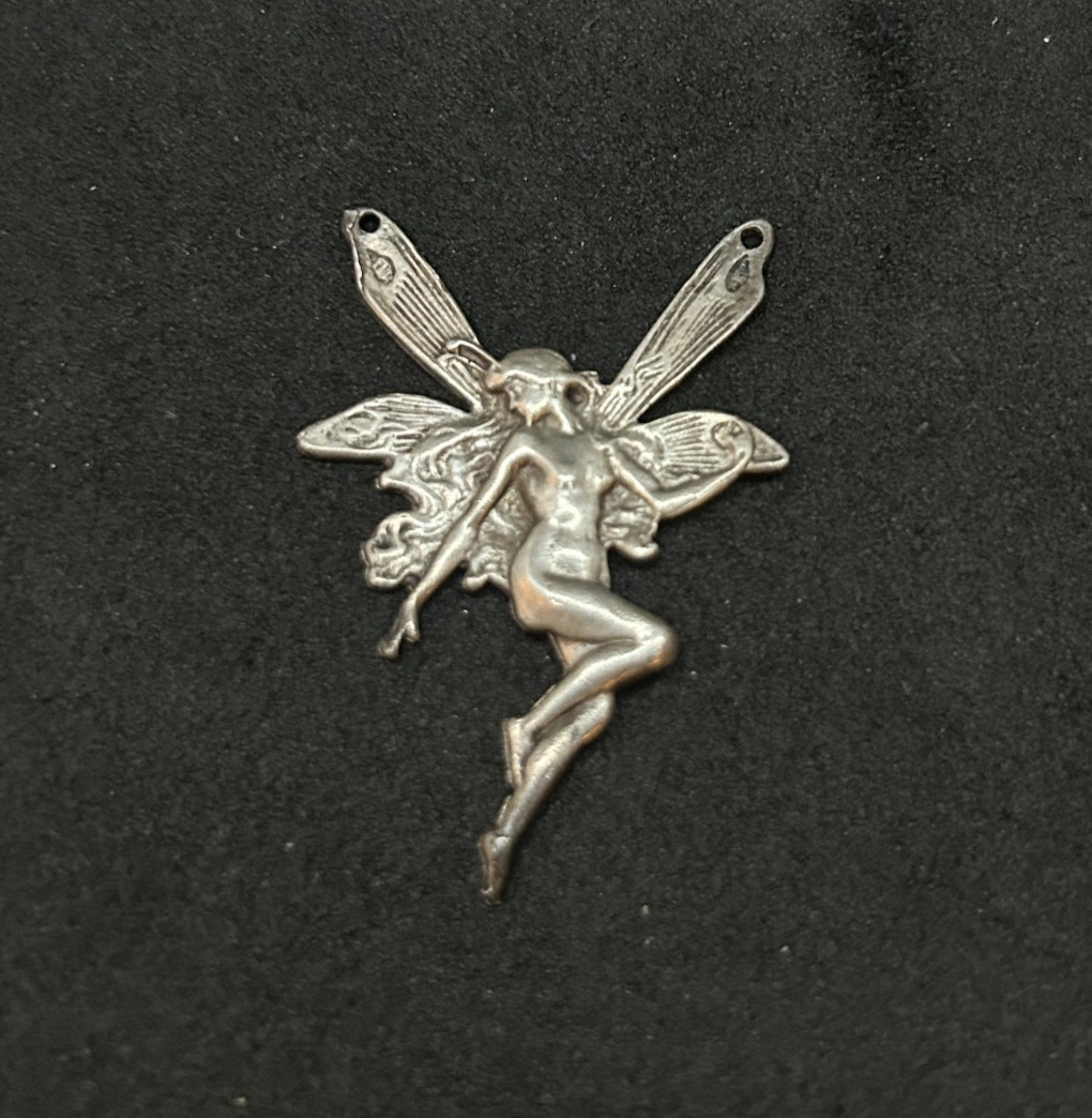 925 Sterling Fairy Pendant 1.5in – 3.17g