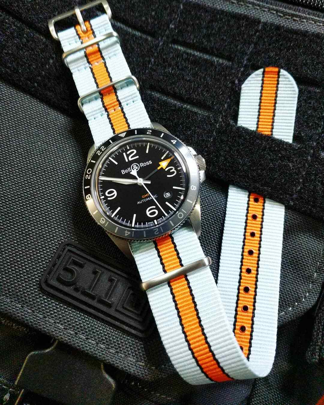 One-Piece Gasoline Racing Porsche Inspired Racing Colors Strap Nylon Watch Band
