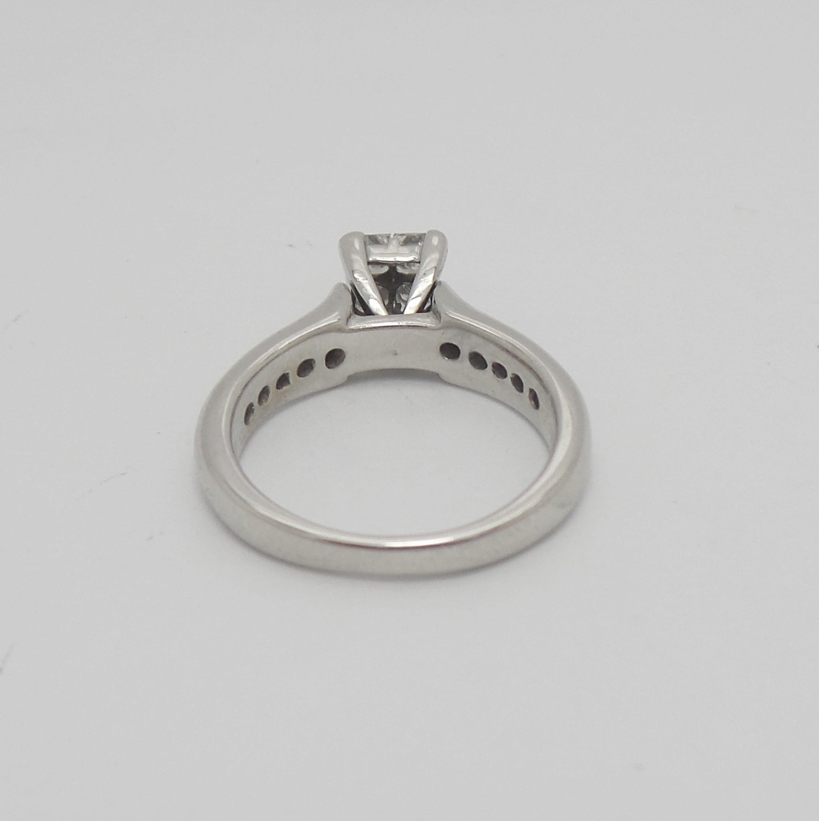 3/4CT Natural Diamond Engagement Anniversary Wedding Ring 14K White Gold Band