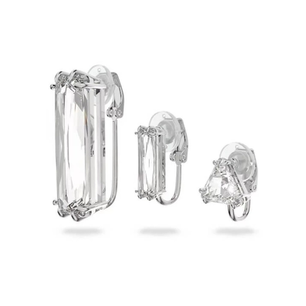 Swarovski Mesmera clip earring Set (3), Asymmetrical design new
