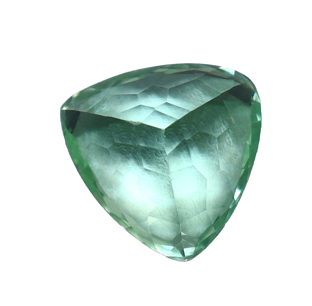 Natural 6.95 Ct Trillion Cut Green Montana Sapphire CERTIFIED Loose Gemstone