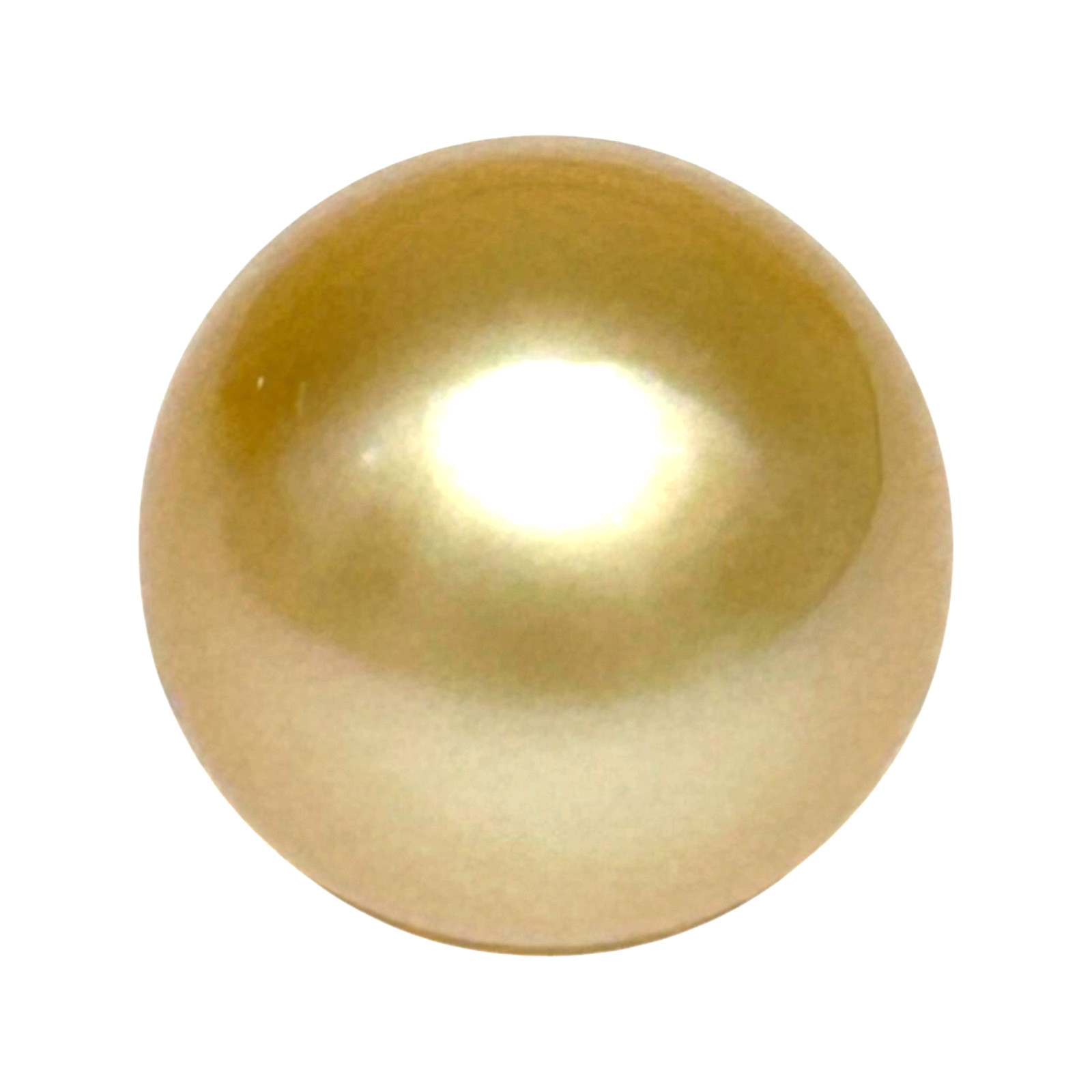 Gorgeous 14.3 x 17mm 23.3 Carats Philippines South Sea Pearl – Rich Gold Oval