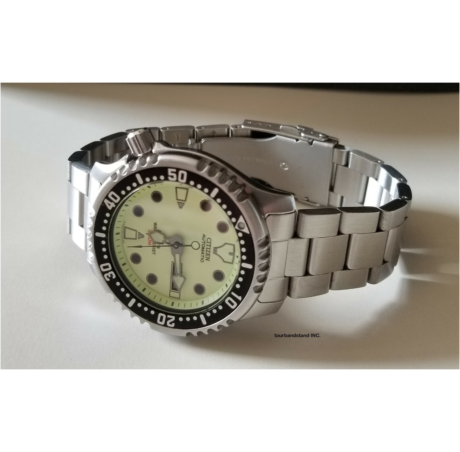 20mm Curved Stainless Steel Watch Band For Citizen NY0040 -50E -17L -09E -09