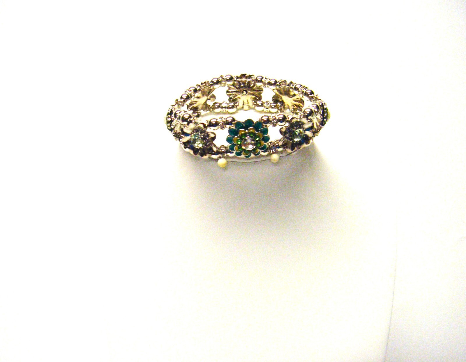 Crystal & Metal Connector Bracelet