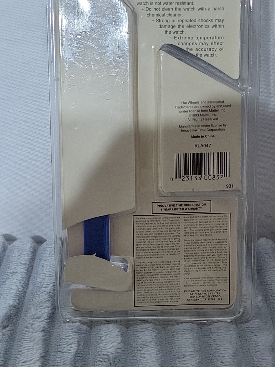 NOS Vtg 1993 Hot Wheels 25th Anniversary 77 Quartz Analog Watch Sealed KLA047