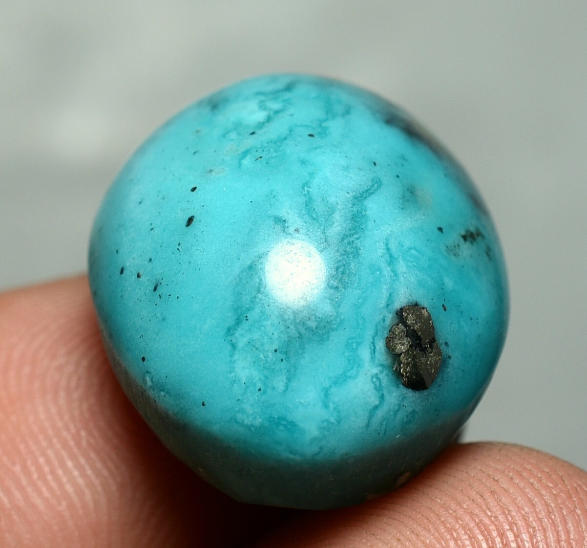 45.25 CT Mesmerizing Natural Blue Turquoise Feroza 100% Irani Cabochon Gemstone