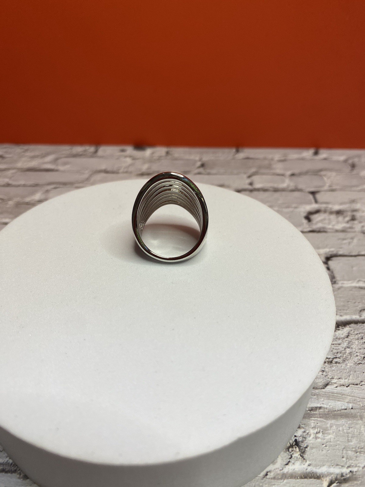 Emma .75” band 925 Sterling Silver Ring size 8