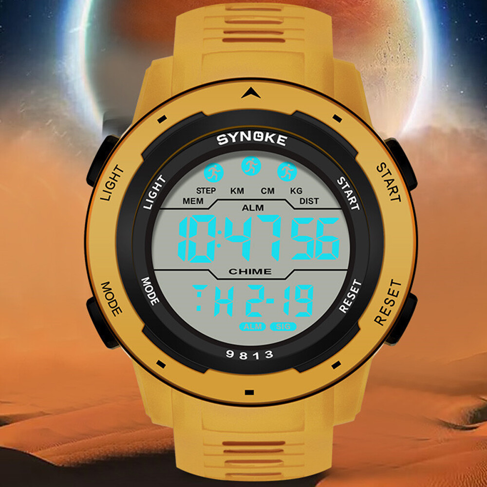 Men Waterproof Digital Sports Watch Military Tactical LED Backlight Wristwatch