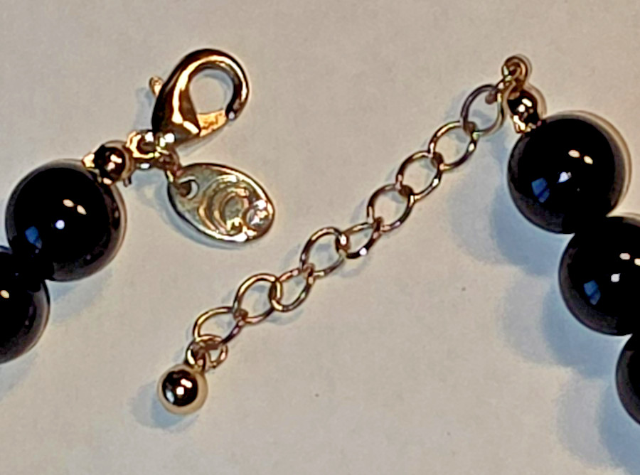 brown black white gold rhinestones statement necklace
