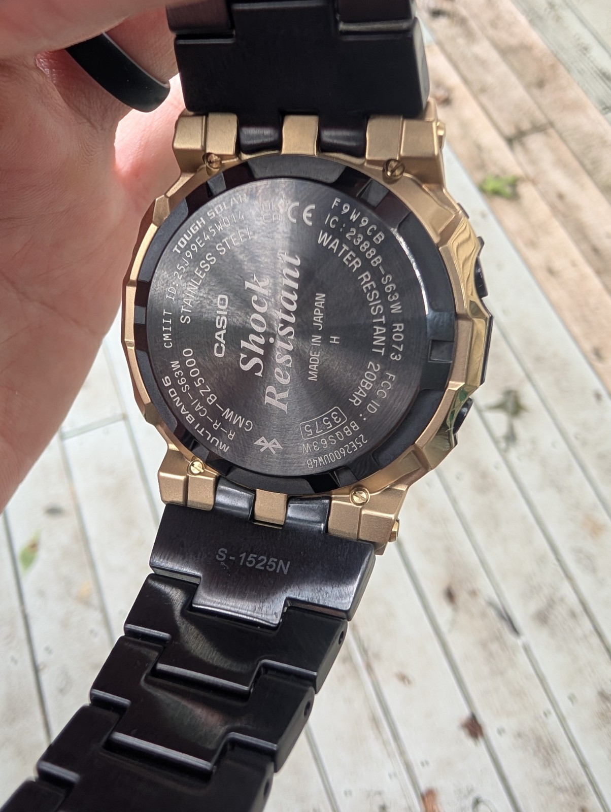 Casio G-Shock GMW-BZ5000BD-1CR Black & Gold Men’s Watch