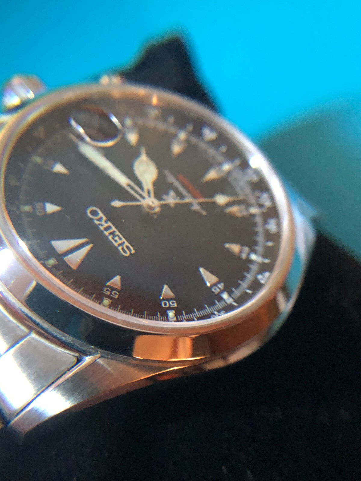 Seiko Alpinist Men’s Black Watch – SPB117J1