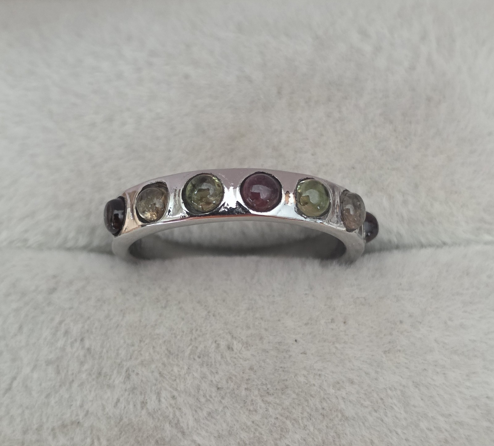 Multi-Tourmaline Bracelet (7.25 In), Ring, Earrings in Stainless 2.85 ctw Sz8