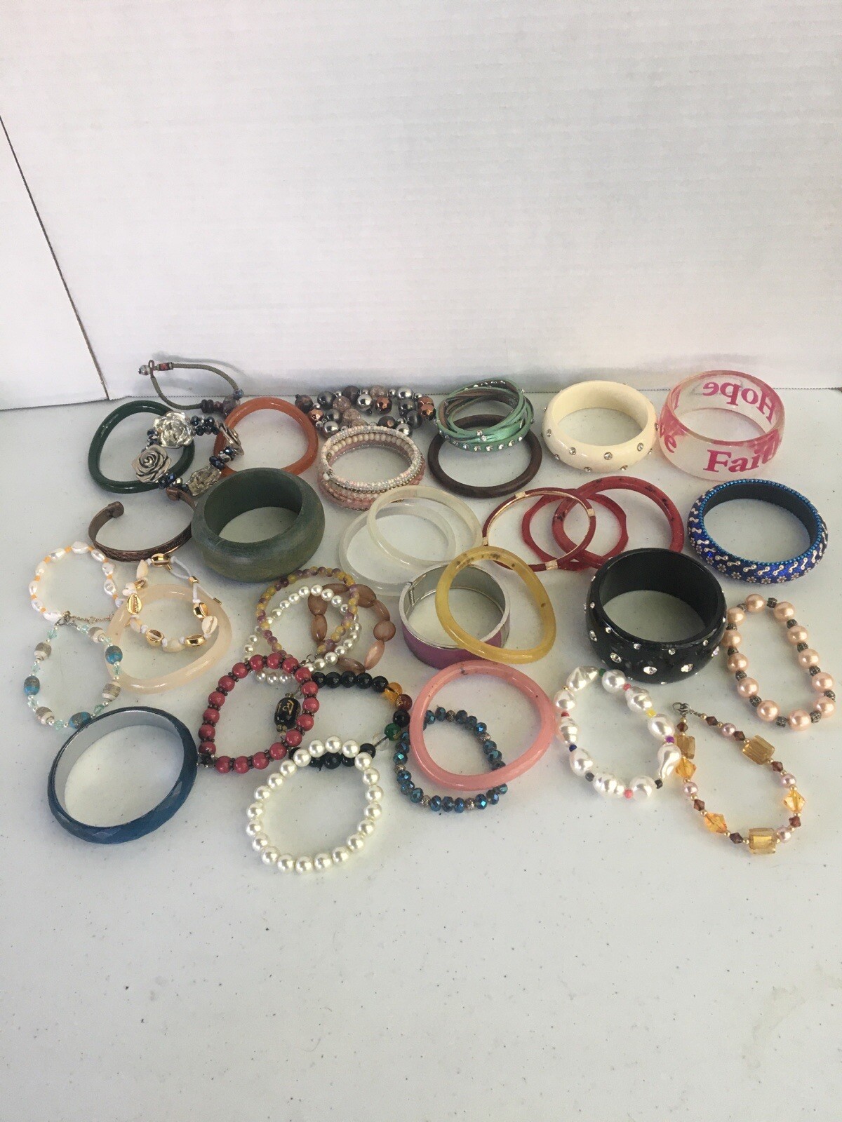 Mix Lot of Bracelets Women’s Jewelry Accessories Assorted Sizes Styles Colors