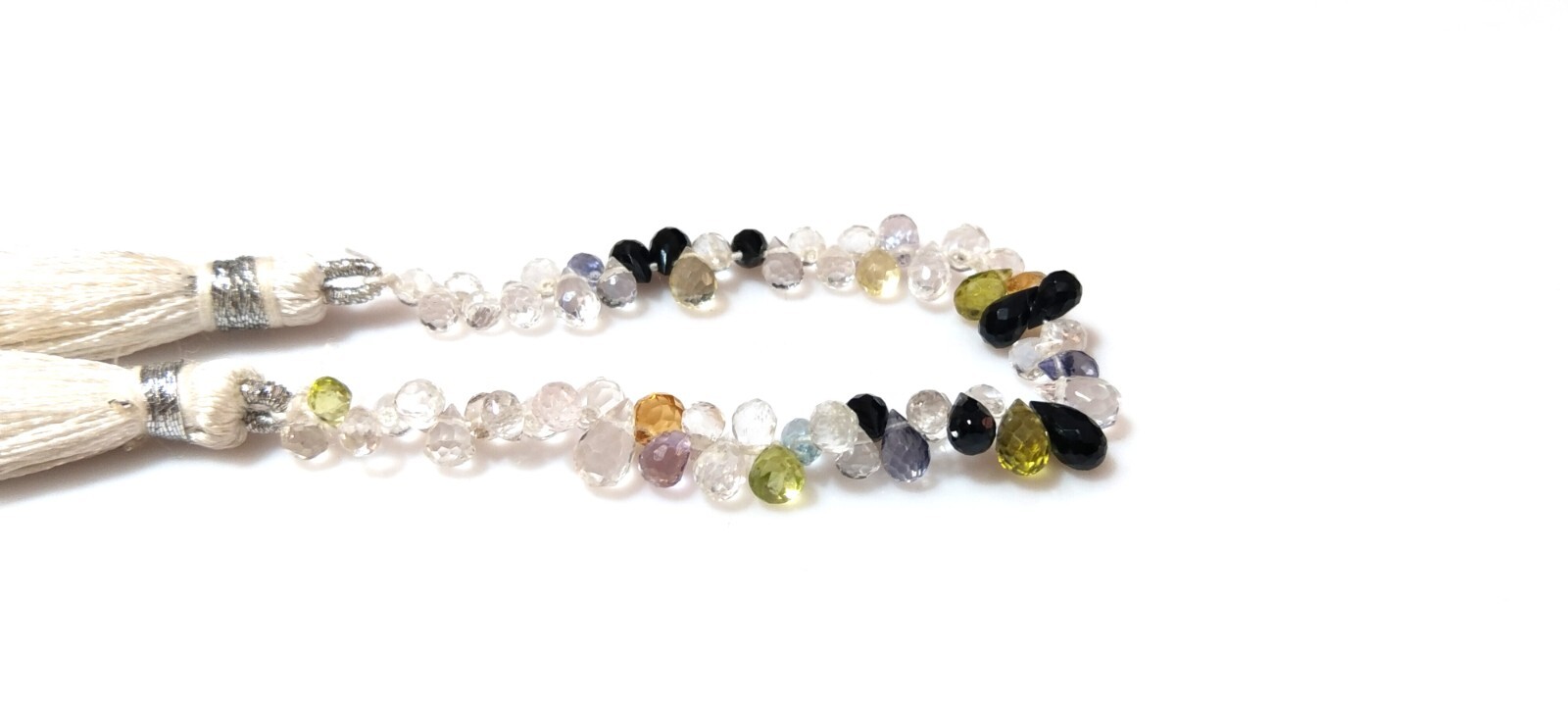 MULTI STONE TEARDROP 3X4-4X5MM FACETED LOOSE GEMSTONE BEADS 4″INCH 20CTS NATURAL