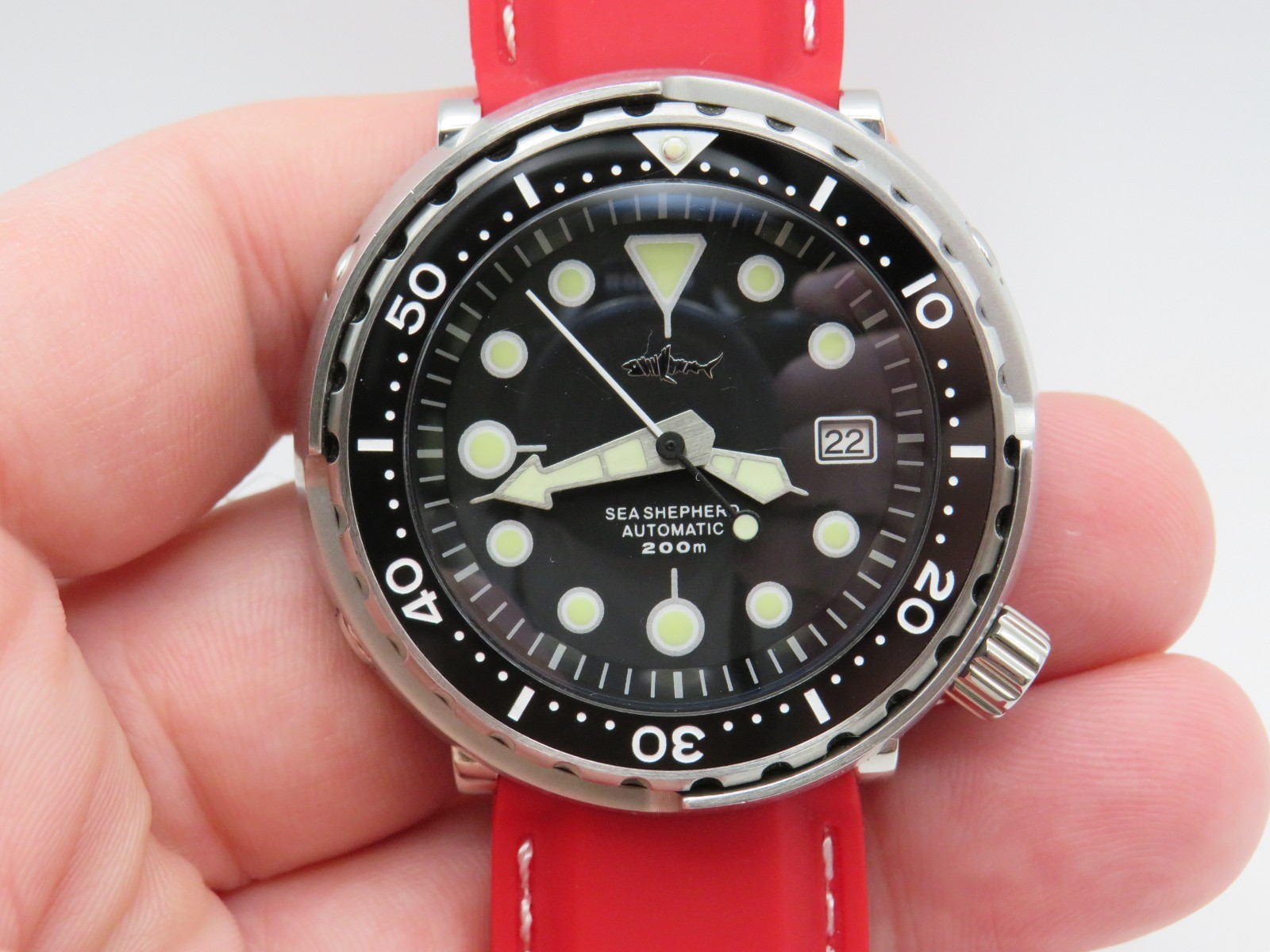 Heimdallr Sharkey Tuna Sea Shepard NH35 Automatic Dive Watch Stainless Steel