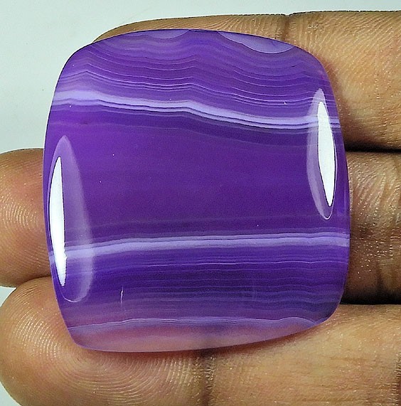 66Cts. Dyed Onyx Agate Fancy Shape Cabochon Loose Gemstone 26X38MM